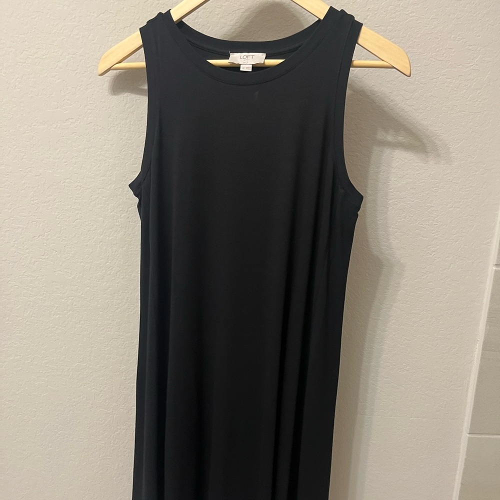 LOFT Black Sleeveless Dress never worn